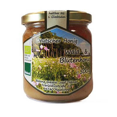 Produktfoto zu Imkerei Stefan Dühnen - Wald- & Blütenhonig - 500g