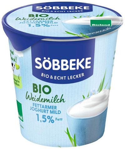 Produktfoto zu Söbbeke - Joghurt Natur, 1,5% - 10 x 150g