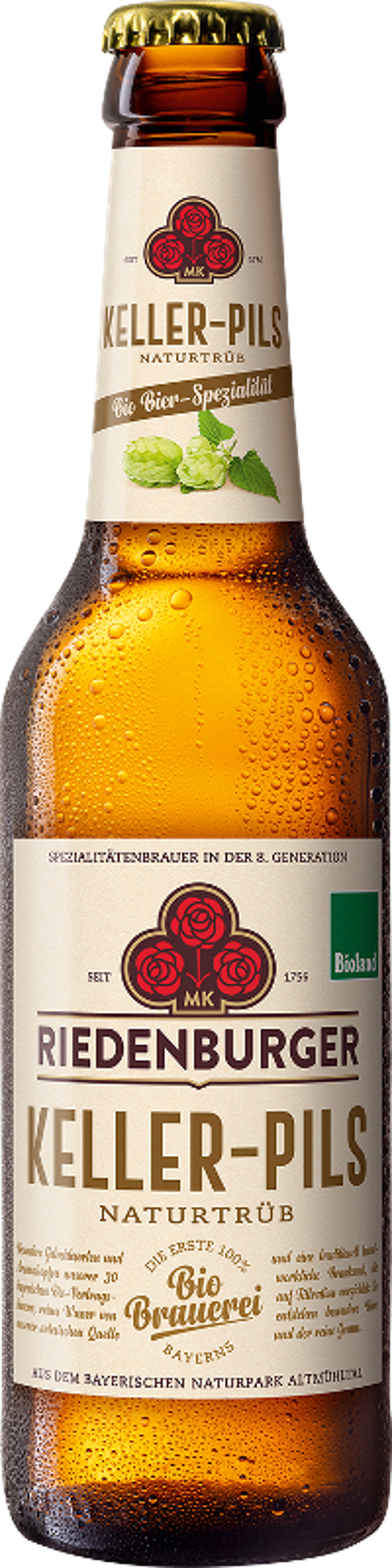 Produktfoto zu Riedenburger - Keller-Pils - 0,33l