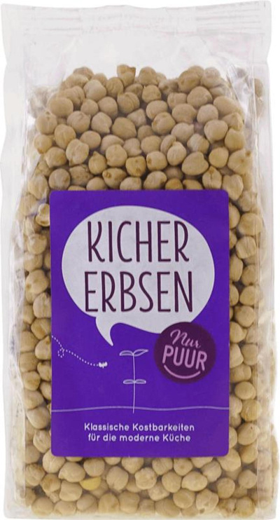 Produktfoto zu Nur Puur - Kichererbsen - 500g