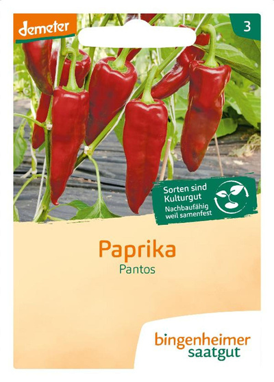 Produktfoto zu Bingenheimer Saatgut - Paprika Pantos