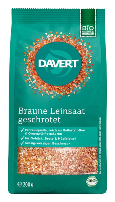 Produktfoto zu Davert - Leinsaat geschrotet - 200g