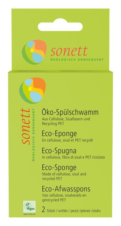Produktfoto zu SONETT - Öko Spülschwamm - 2 Stück