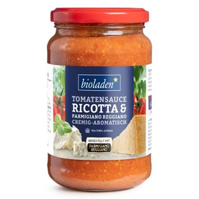 Produktfoto zu bioladen - Tomatensauce Ricotta & Parmigiano Reggiano - 340g