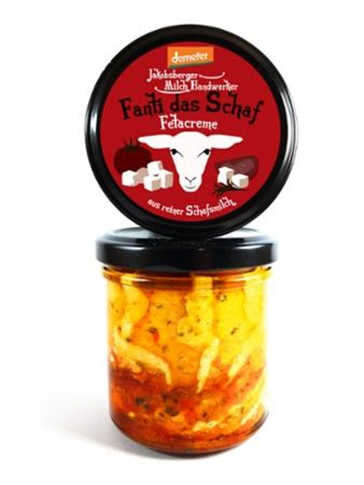 Produktfoto zu Jakobsberger MilchHandwerker - Fanti das Schaf Fetacreme Paprika - 135g