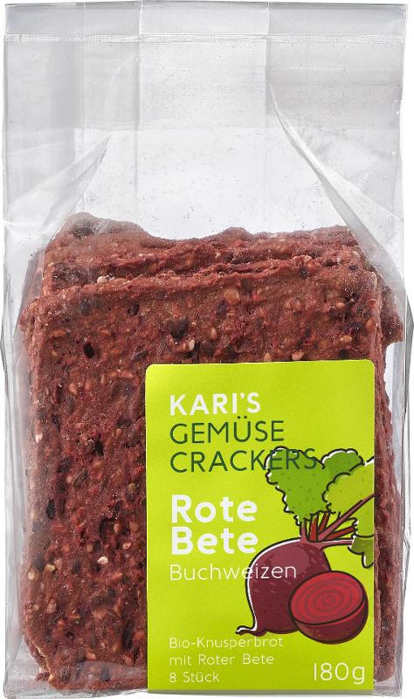 Produktfoto zu Kari´s - Gemüsecracker Rote Bete - 180g