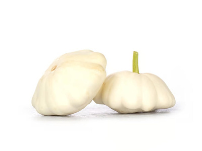 Produktfoto zu (Ufo-)Kürbis Pattison weiß, ca. 600g