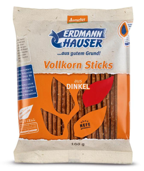 Produktfoto zu ErdmannHauser - Dinkel Sticks - 100g