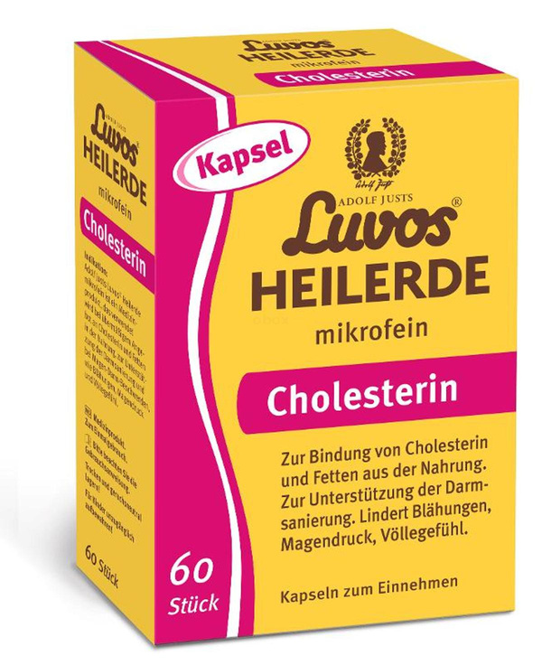 Produktfoto zu Luvos - Heilerde Cholesterin mikrofein Kapseln - 60 Kapseln