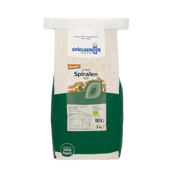 Produktfoto zu Spielberger - Dinkel Spiralen hell - 2kg