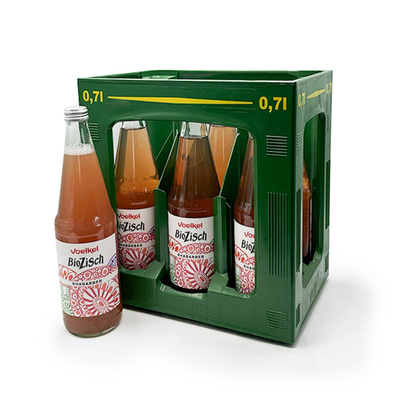 Produktfoto zu Voelkel - Bio Zisch Rhabarber - 6 x 0,7l