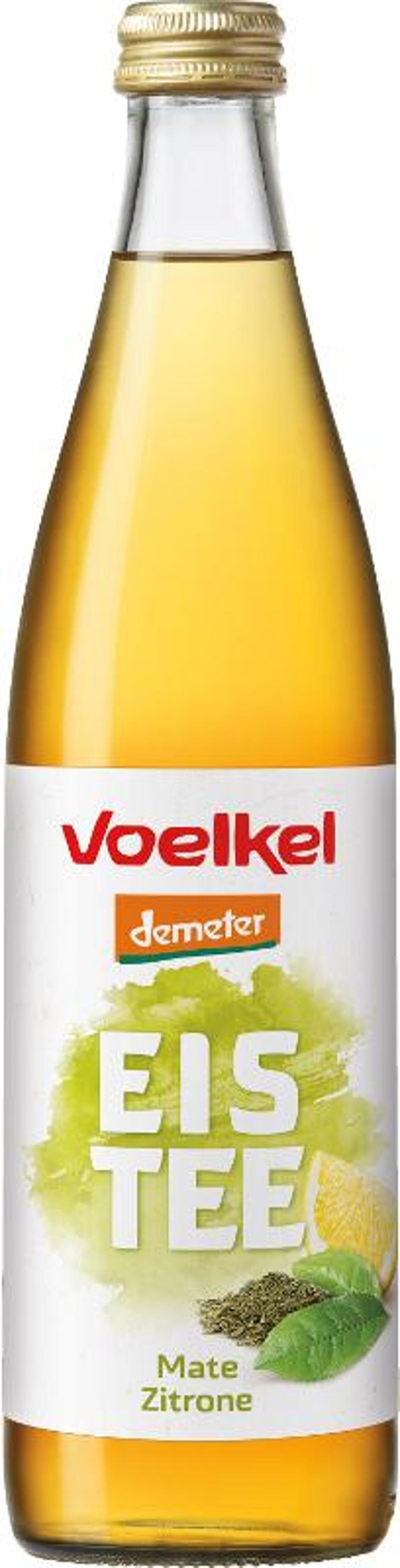 Produktfoto zu Voelkel - Eistee Mate & Zitrone - 0,5l