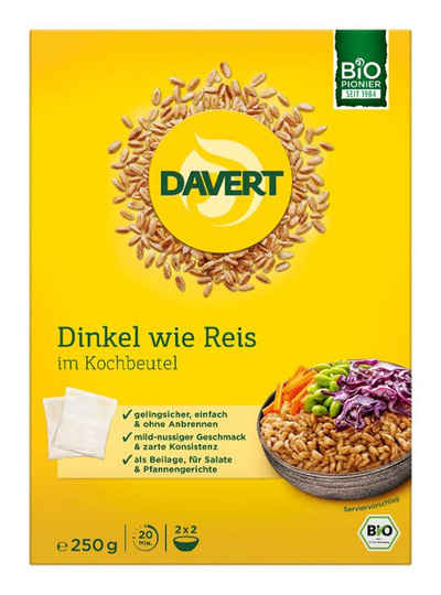 Produktfoto zu Davert - Dinkel wie Reis - 250g