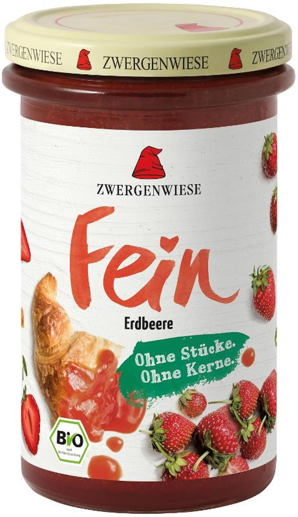 Produktfoto zu Zwergenwiese - Erdbeere Fein Fruchtaufstrich - 280 g