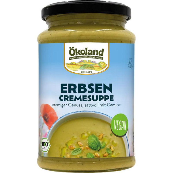 Produktfoto zu Ökoland - Erbsen Cremesuppe, vegan - 380ml