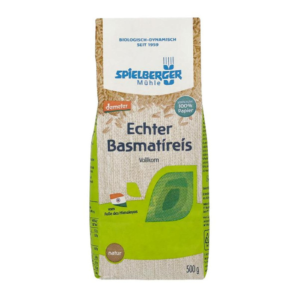 Produktfoto zu Spielberger - Basmatireis Vollkorn - 500 g