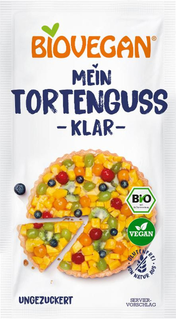 Produktfoto zu Biovegan - Tortenguss klar - 2x 6g