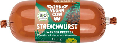 Produktfoto zu The vegan cow - Streichvurst Pfeffer, vegan - 100g
