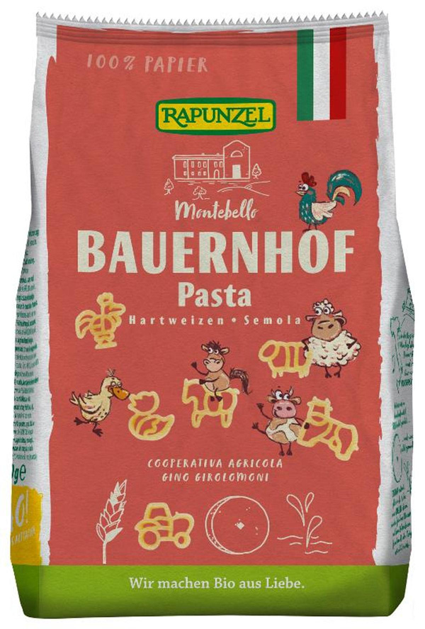 Produktfoto zu Rapunzel - Bauernhof Pasta - 250g