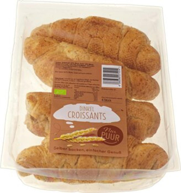 Produktfoto zu Nur Puur - Dinkel Croissant - 200g (4 Stück)