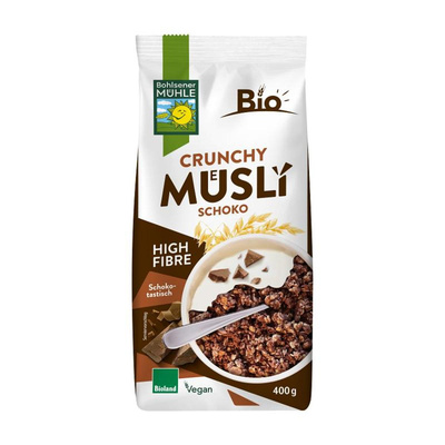Produktfoto zu Bohlsener Mühle - 100% Schoko Crunchy - 400g