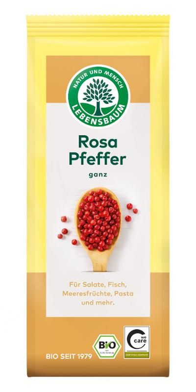Produktfoto zu Lebensbaum - Pfeffer rosa ganz Tüte - 25g