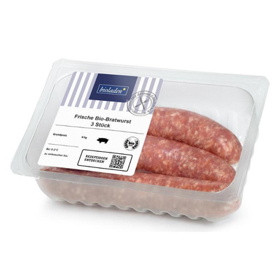 Produktfoto zu bioladen - Schweine-Bratwurst, grob - ca. 300g (3 Stück)