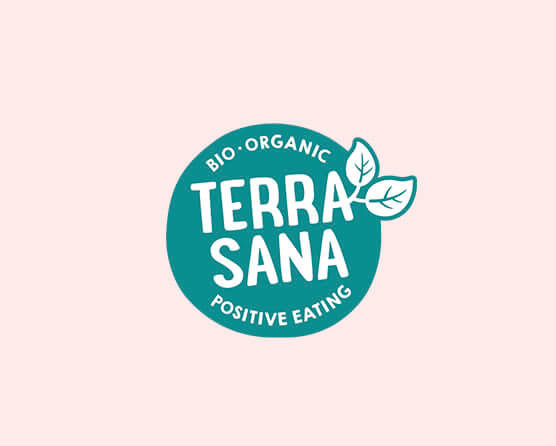 Terrasana neues Logo auf rosa