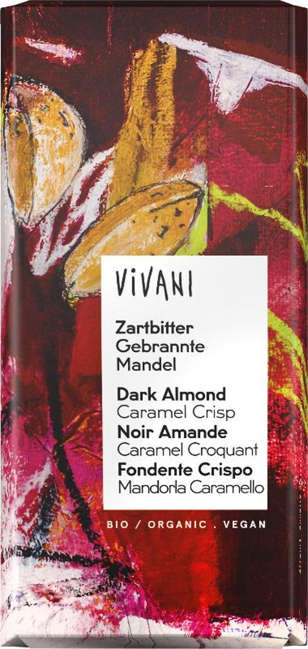 Produktfoto zu Vivani - Gebrannte Mandel Zartbitter - 80g