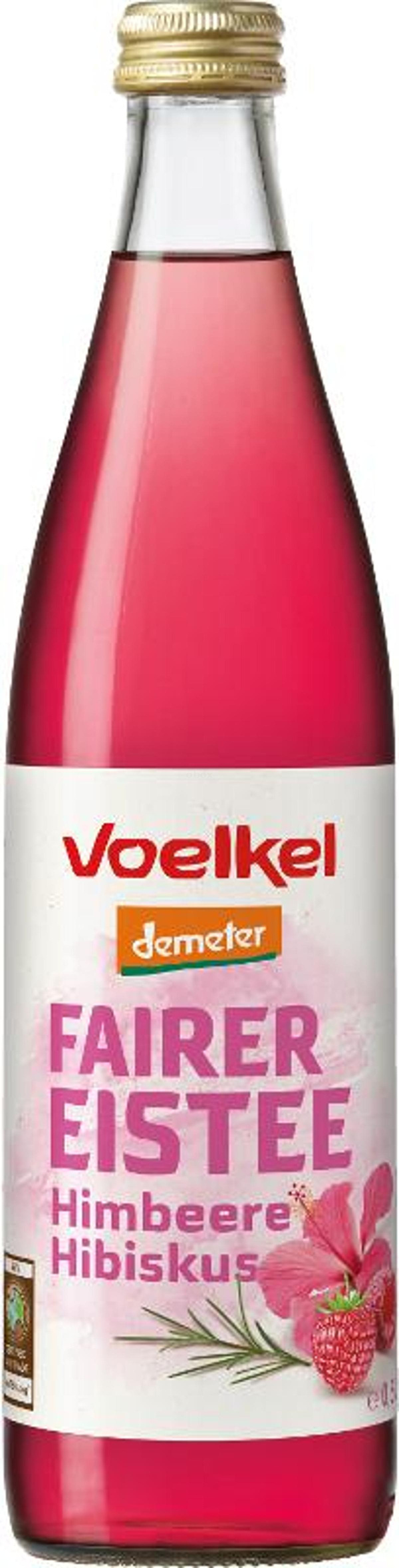 Produktfoto zu Voelkel - Eistee Himbeere Hibiskus - 0,5l