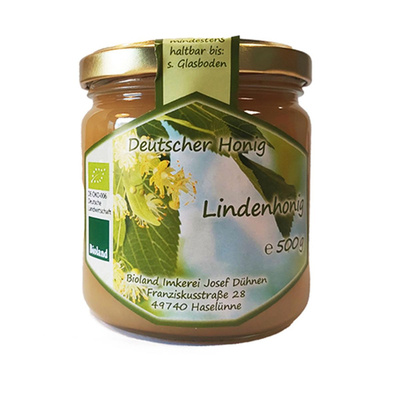 Produktfoto zu Imkerei Stefan Dühnen - Lindenhonig - 500g