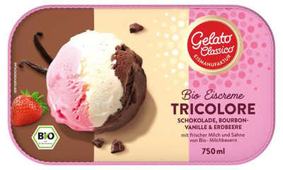 Produktfoto zu Gelato Classico - Eiscreme Tricolore - 750 ml