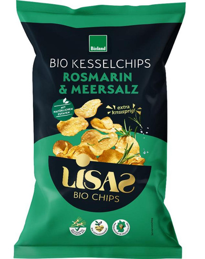 Produktfoto zu Lisas Bio-Kesselchips - Rosmarin - 115g