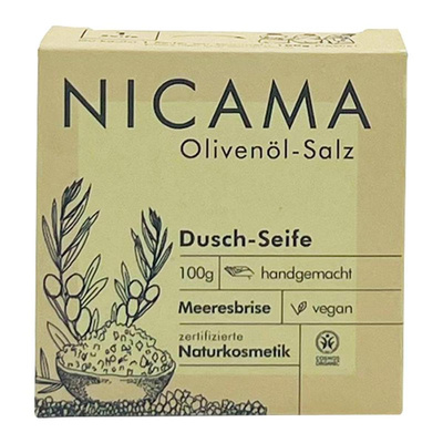 Produktfoto zu 100g - Nicama - Duschseife Olivenöl Salz
