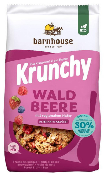 Produktfoto zu Barnhouse - Krunchy Pur Waldbeere - 500g