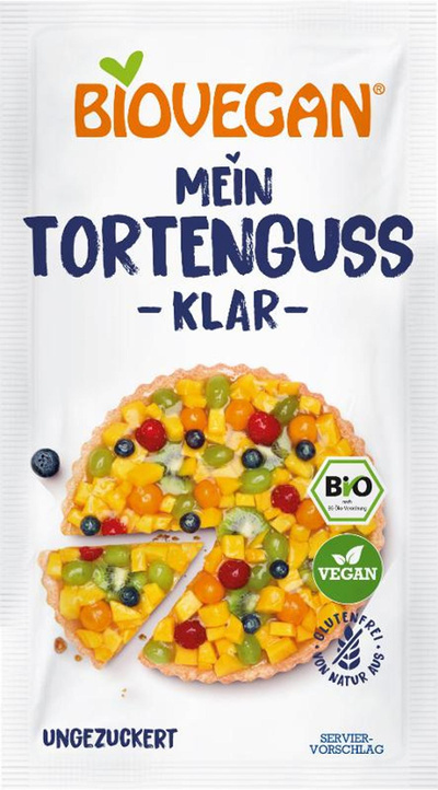 Produktfoto zu Biovegan - Tortenguss klar - 2x 6g