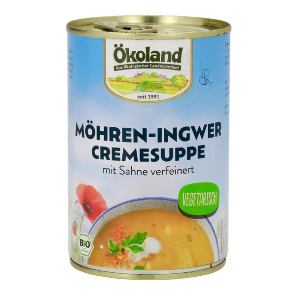 Produktfoto zu Ökoland Möhren-Ingwer Cremesuppe - 400g