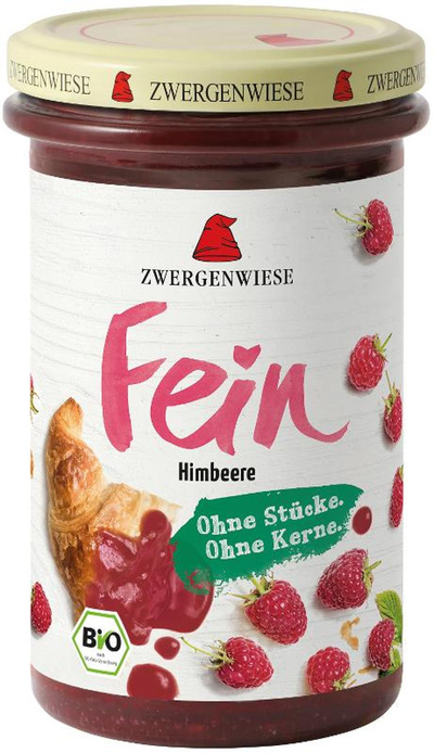 Produktfoto zu Zwergenwiese - Himbeere Fein Fruchtaufstrich- 280g