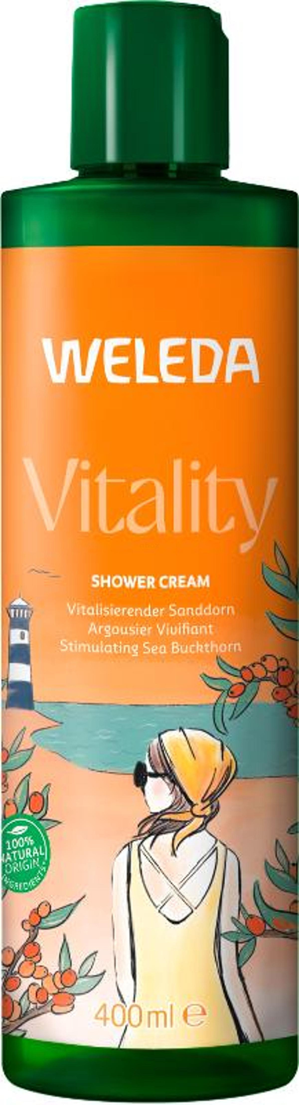 Produktfoto zu Weleda -Vitality Shower Cream Sanddorn - 400ml