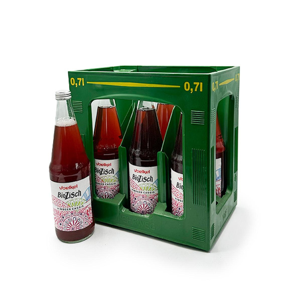 Produktfoto zu Voelkel - Bio Zisch Himbeer Cassis - 6 x 0,7l