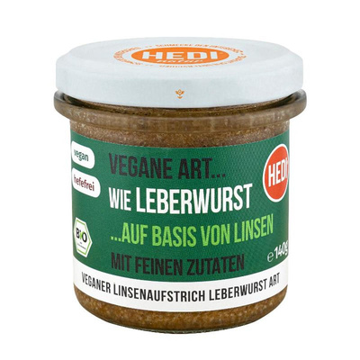 Produktfoto zu HEDI - Vegane Art Leberwurst - 140g