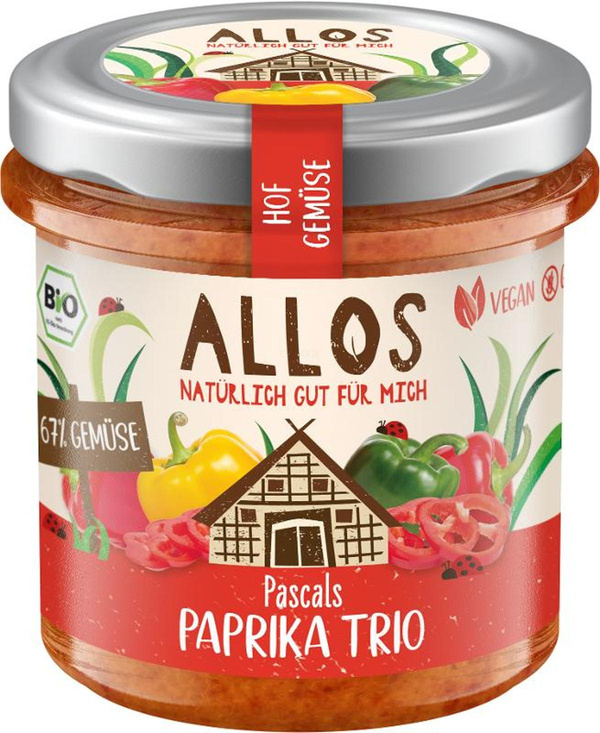 Produktfoto zu Allos - Hofgemüse Paprika Trio - 135g