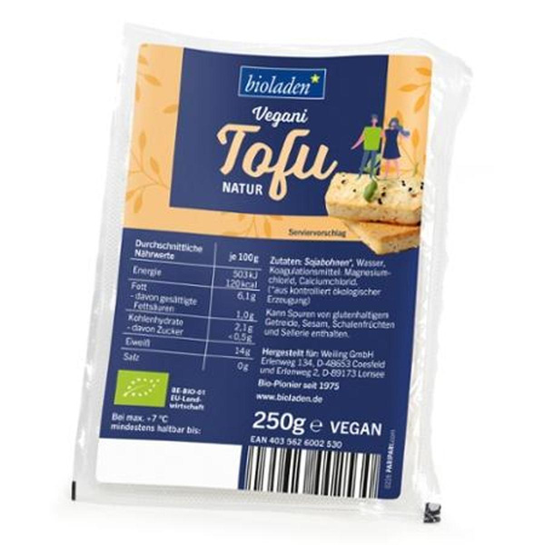 Produktfoto zu bioladen - Tofu natur - 250g