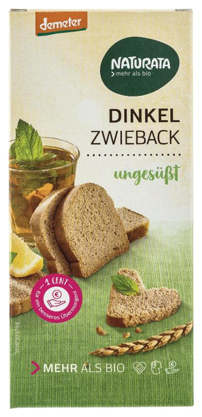 Produktfoto zu Naturata - Zwieback Dinkel, ungesüßt - 150g