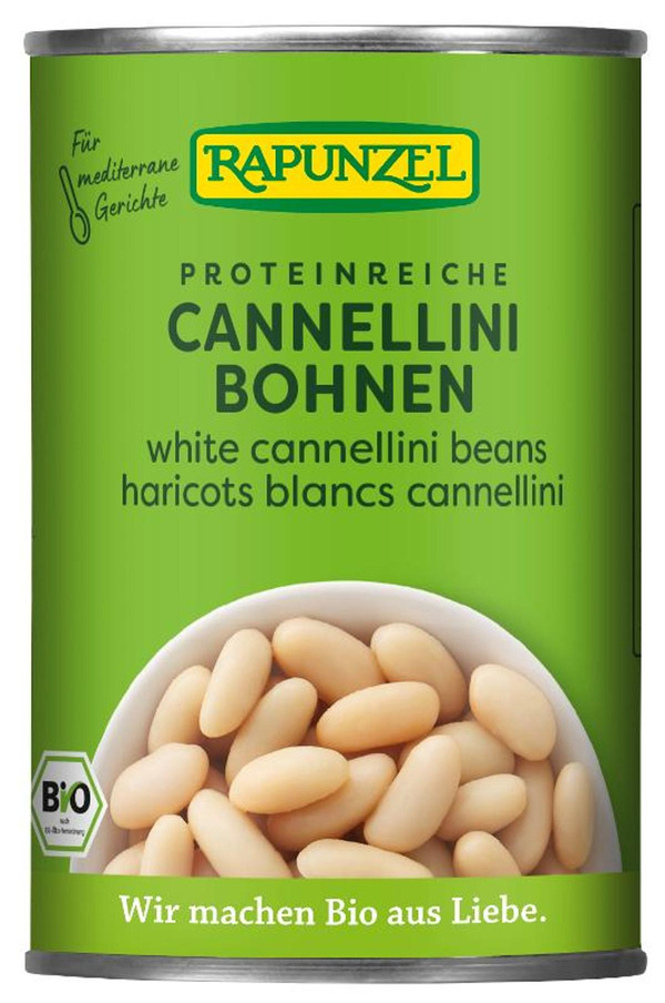 Produktfoto zu Rapunzel - Weiße Cannellini Bohnen - 400g