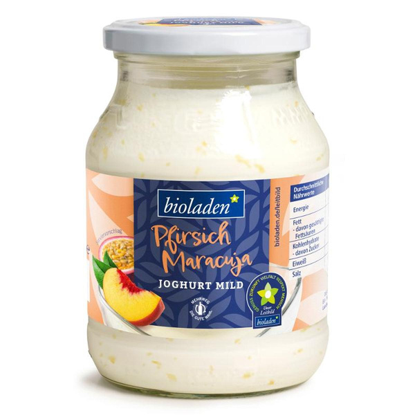 Produktfoto zu bioladen - Joghurt Pfirsich-Maracuja, 3,8% - 500g