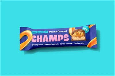 Produktfoto zu Champs - Erdnuss Karamell Riegel - 45g