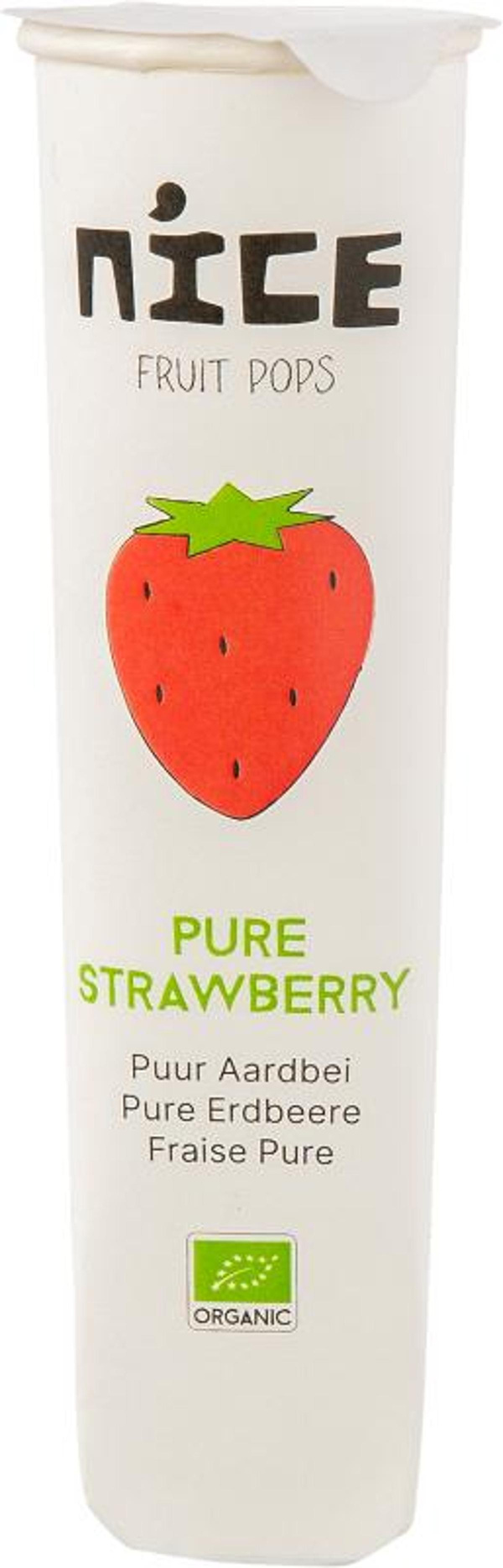 Produktfoto zu Nice - Quetschtüte Erdbeere, vegan - 60ml