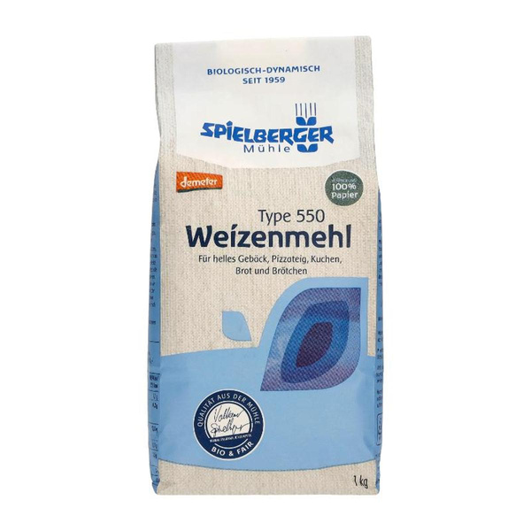 Produktfoto zu Spielberger - Weizenmehl 550 - 1kg
