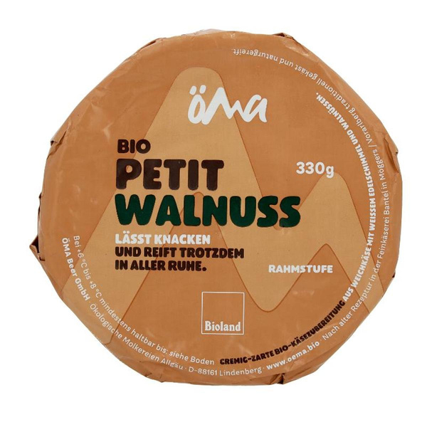 Produktfoto zu ÖMA - Le Petit Brie Walnuss - 330g